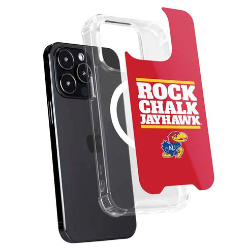 University of Kansas Rock Chalk Jayhawk iPhone 15 Pro MagSafe Case